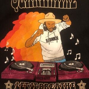 Black Club Quarantine v neck T-Shirt